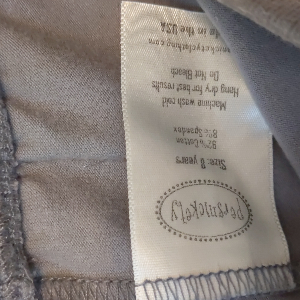 Persnickety Gray Capri Ruffles - Picture 3 of 5